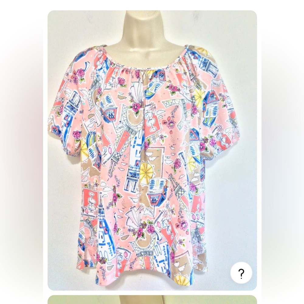 Cathy Daniels Parisian Top XL with sequins